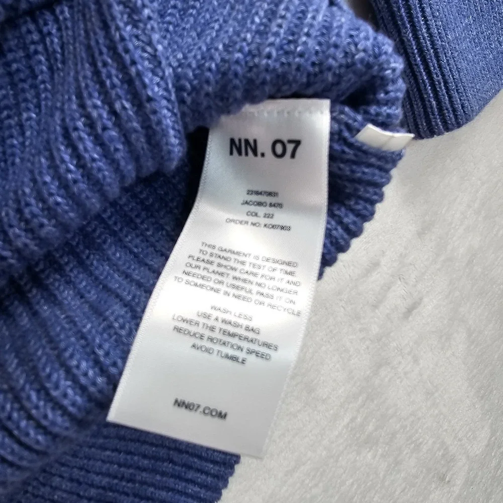 NN.07 Sweater Pullover Mens XL Relaxed Fit Quiet Luxury Minimalist Knit Chunky